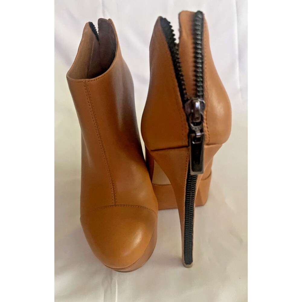 Carvela by Kurt Geiger Women's Heels Sz 7 Platform Stiletto Ankle Boots Warm Tan - Picture 9 of 16